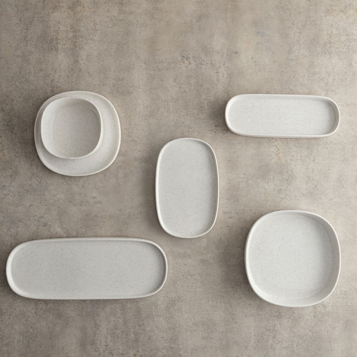 Bol pour Apéritifs Bidasoa Elite Blanc Céramique 18 x 18 x 3,5 cm (8 Unités)