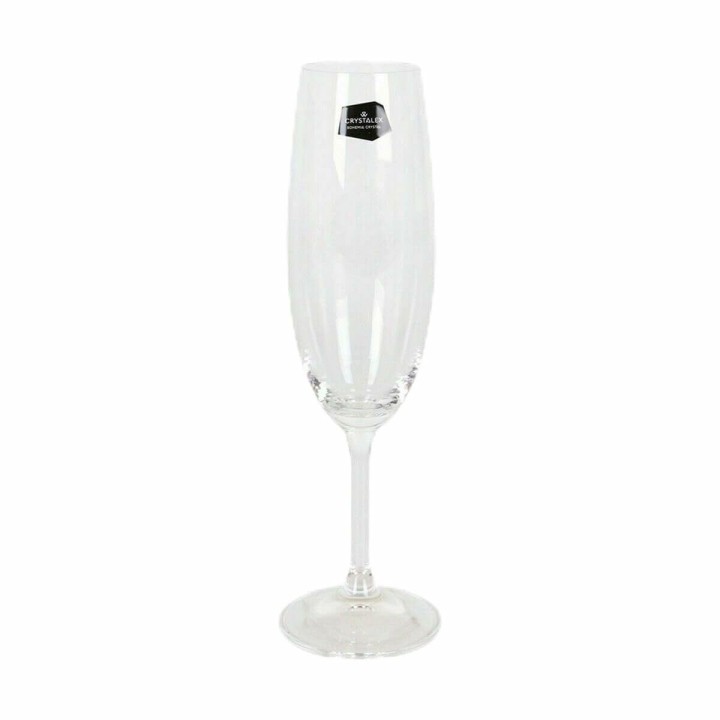 Coupe de champagne Crystalex Lara 220 ml Multicouleur 6 Pièces 4 Unités