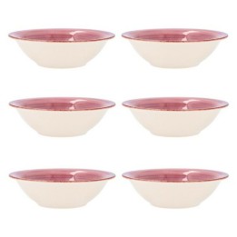 Bol pour Apéritifs Quid Vita Rose Céramique 6 Pièces