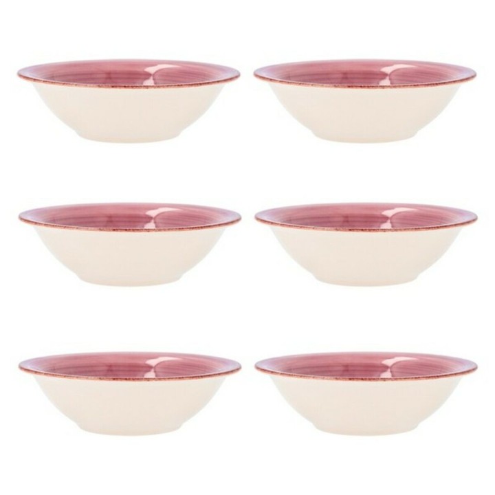 Bol pour Apéritifs Quid Vita Rose Céramique 6 Pièces