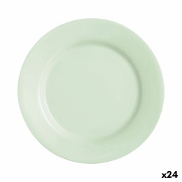 Assiette plate Luminarc Plumi Paradise Ver Vert verre Ø 2,24 cm (24 Unités)