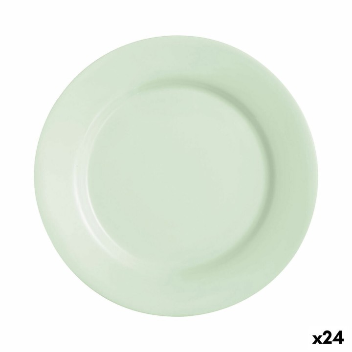 Assiette plate Luminarc Plumi Paradise Ver Vert verre Ø 2,24 cm (24 Unités)