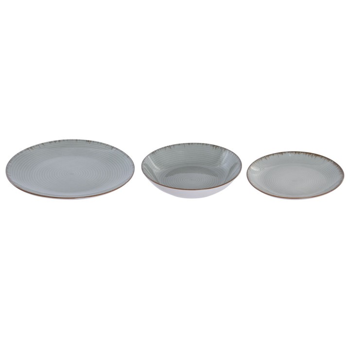 Service de Vaisselle Home ESPRIT Vert clair Porcelaine 18 Pièces