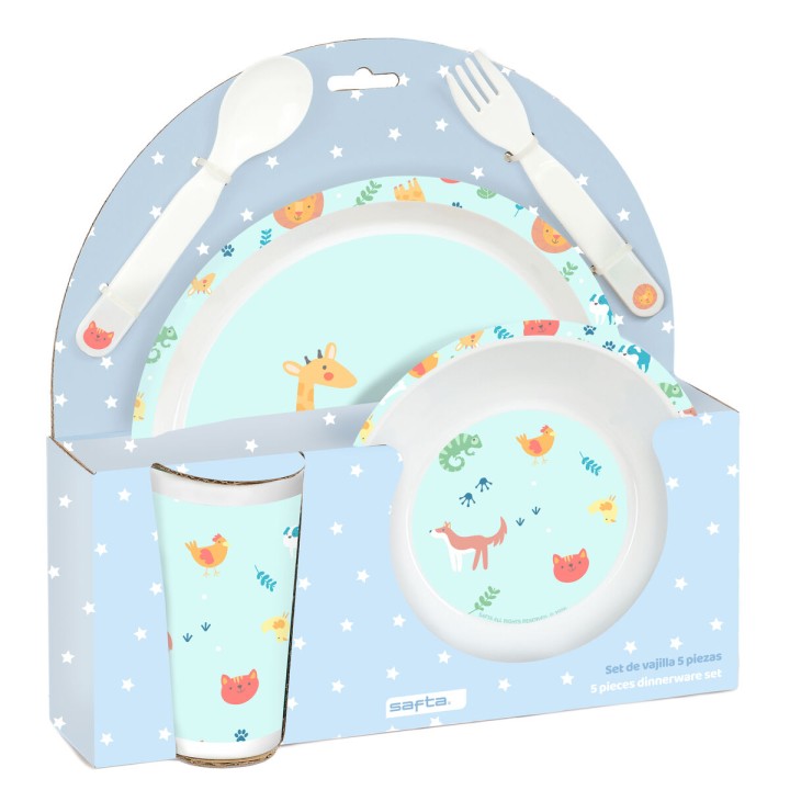 Ensemble Vaisselle pour Enfants Safta Pandi PVC
