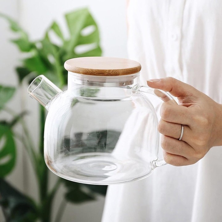 Théière La Mediterránea Marron Transparent Bambou Verre Borosilicaté 1 L (12 Unités)