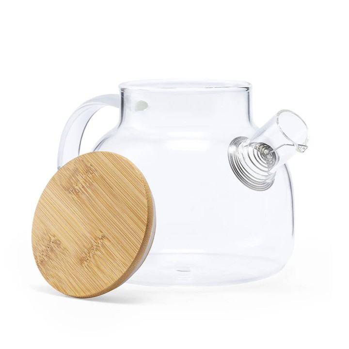 Théière La Mediterránea Marron Transparent Bambou Verre Borosilicaté 1 L (12 Unités)