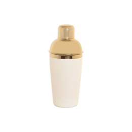 Shaker Home ESPRIT Blanc Doré Acier inoxydable Aluminium 9,5 x 9,5 x 22 cm