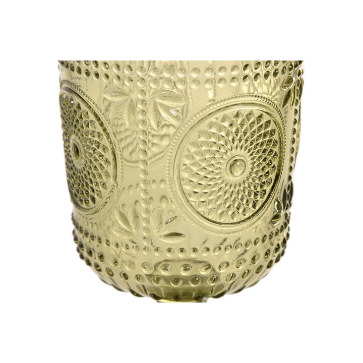 Set de Verres Home ESPRIT Vert Verre 135 ml (6 Unités)