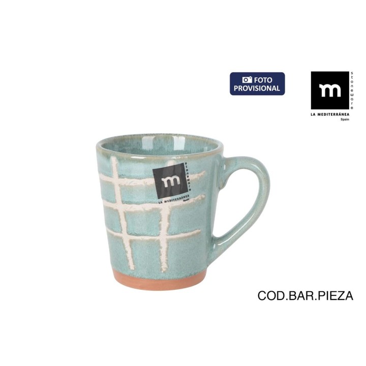 Tasse La Mediterránea Cuadric 220 ml Céramique (24 Unités)