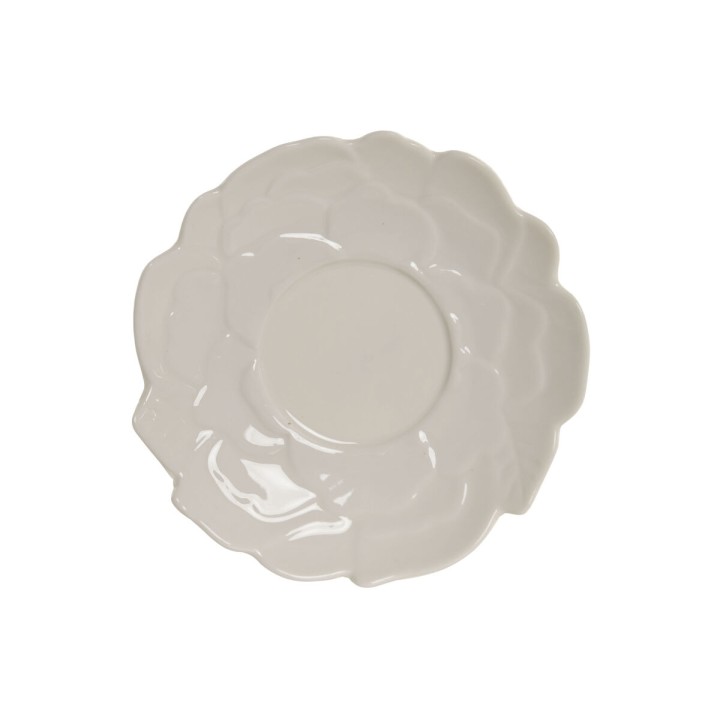 Jeu de 6 tasses avec plat Home ESPRIT Blanc Porcelaine 120 ml