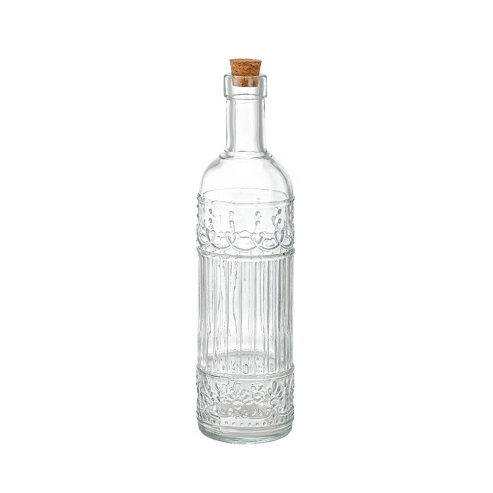 Bouteille en Verre La Mediterránea Transparent Liège verre 500 ml (24 Unités)