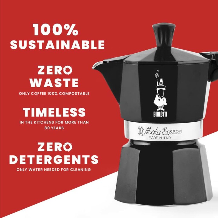 Cafetière Italienne Bialetti MOKA EXPRESS Noir