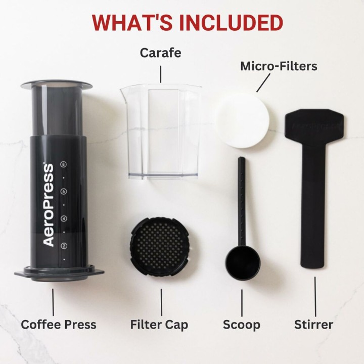 Cafetière Portable Aeropress XL Noir Transparent Caoutchouc polypropylène