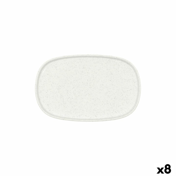 Plateau apéritif Bidasoa Elite Blanc 18,5 x 11,5 cm (8 Unités)