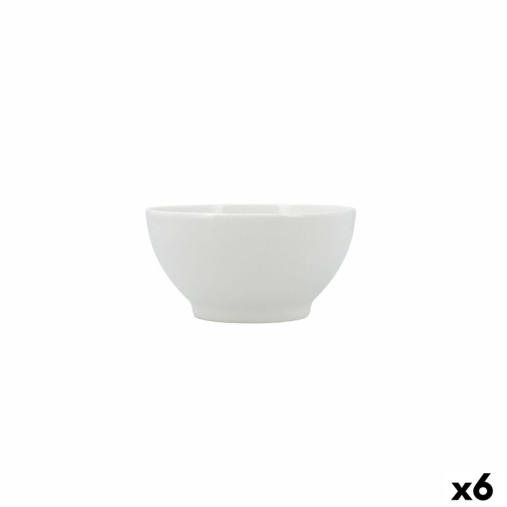 Bol pour Apéritifs Bidasoa Serenity Hydrozero Blanc Céramique (6 Unités)