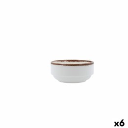 Bol pour Apéritifs Bidasoa Orion Hydrozero Blanc Céramique (6 Unités)