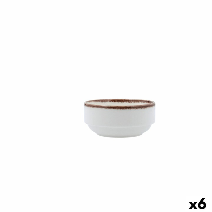 Lot de 6 · Bol pour Apéritifs Bidasoa Orion Hydrozero Blanc Céramique