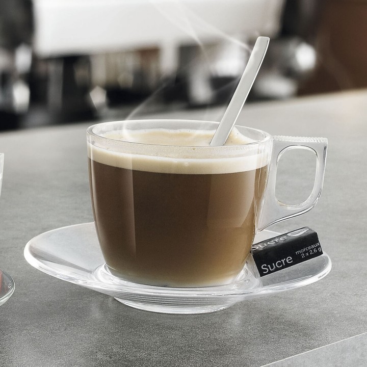 Tasse de café et de thé Luminarc Nuevo Transparent verre 220 ml (6 Unités)