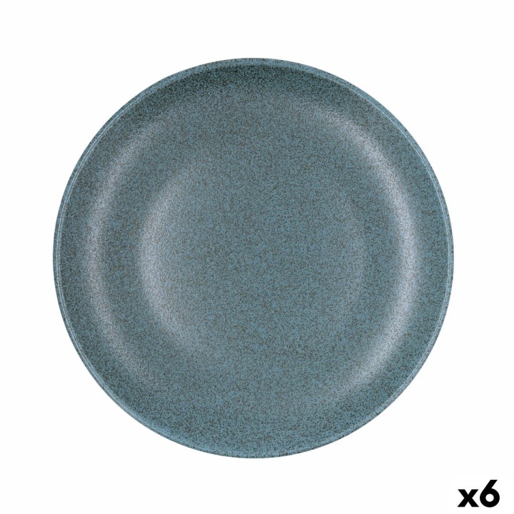 Assiette plate Bidasoa Element Hydrozero Bleu Céramique Ø 27 cm (6 Unités)