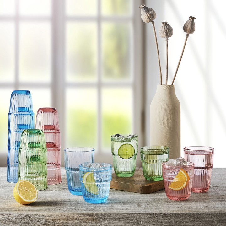 Verre d'eau Bormioli Rocco Barshine Orange verre 300 ml (6 Unités)