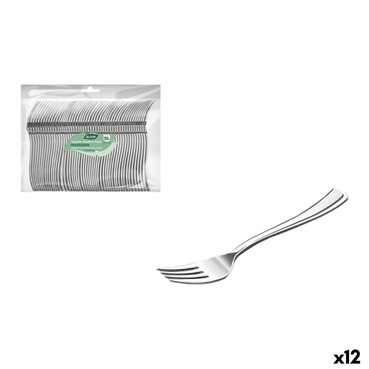 Ensemble de Fourchettes Algon 18,5 cm 50 Pièces (12 Unités)