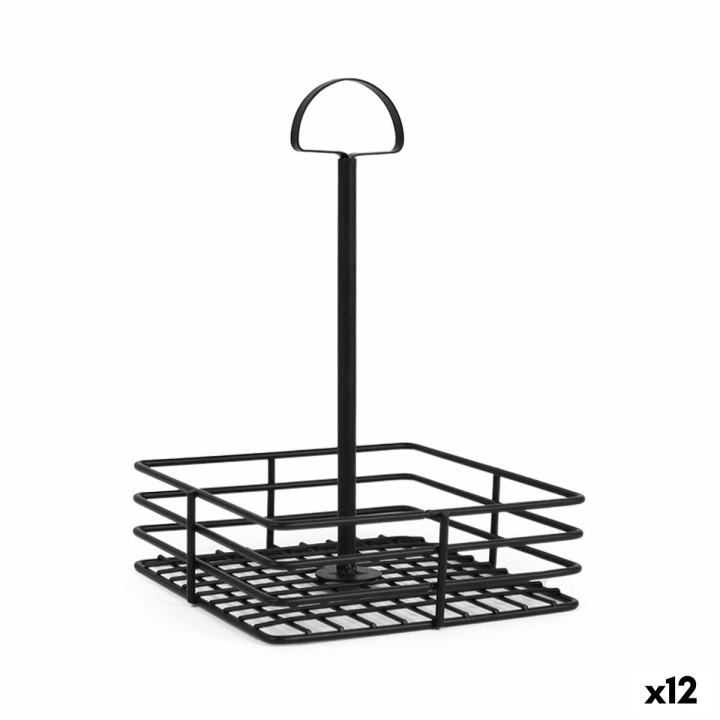 Saucière My Bar 15 x 15 x 22 cm Noir (12 Unités)