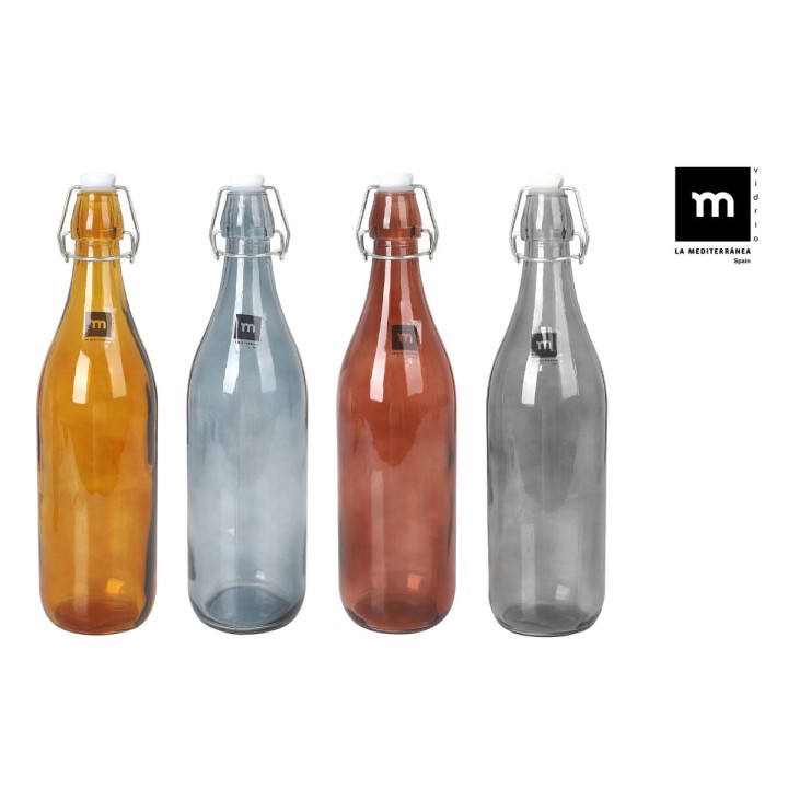 Bouteille en Verre La Mediterránea Dark goethe 1 L (12 Unités)