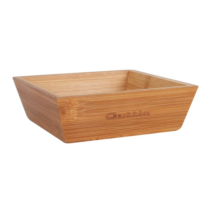 Bol pour Apéritifs Quttin Bambou 16 x 16 x 5 cm (12 Unités)