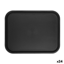 Plateau Quttin Noir 45 x 35 cm (24 Unités)