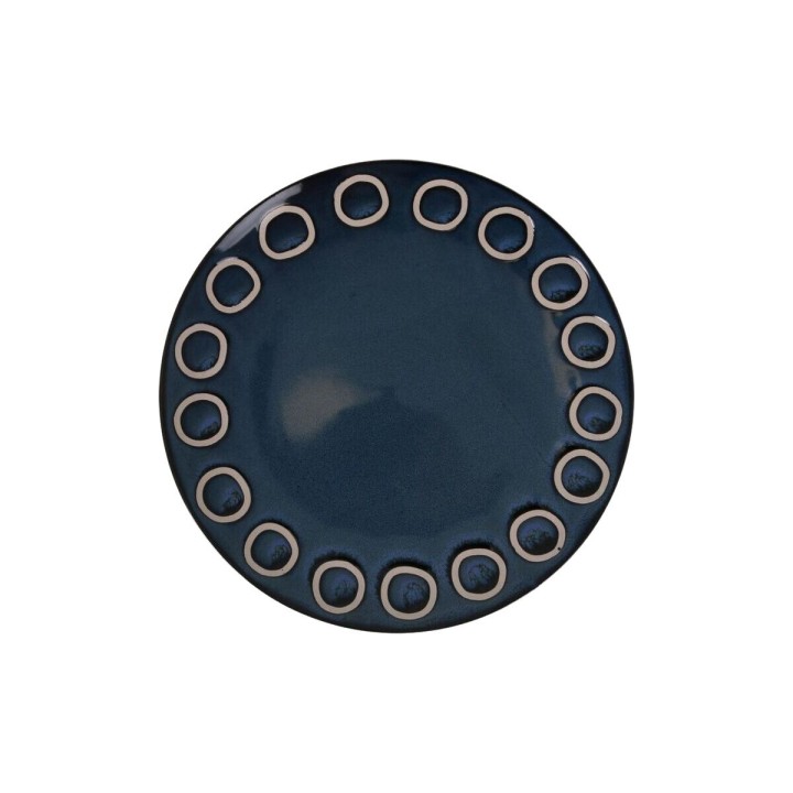 Assiette plate La Mediterránea Almudena Bleu (12 Unités)