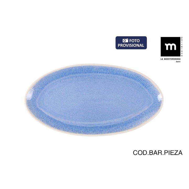 Plat à Gratin La Mediterránea Calobra Bleu 26,5 x 14 cm (24 Unités)