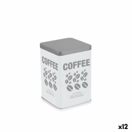 Boîte en métal Quttin COFFEE Métal 10,5 x 10,5 x 15 cm (12 Unités)