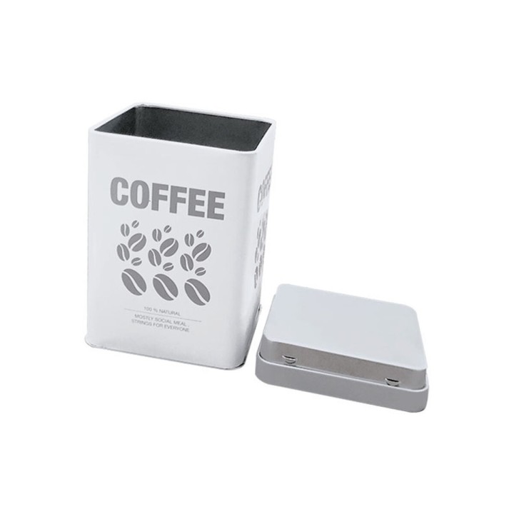 Boîte en métal Quttin COFFEE Métal 10,5 x 10,5 x 15 cm (12 Unités)