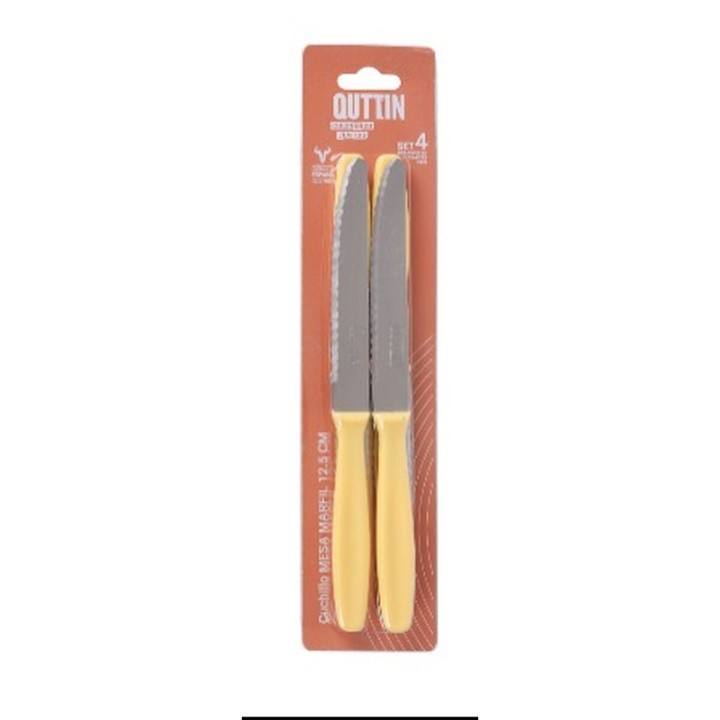 Couteau de table Quttin YVORY 4 Pièces (18 Unités)