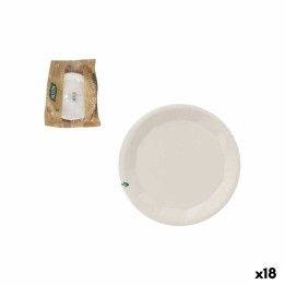 Lot de 18 · Service de vaisselle Algon Blanc 22 cm 25 Pièces