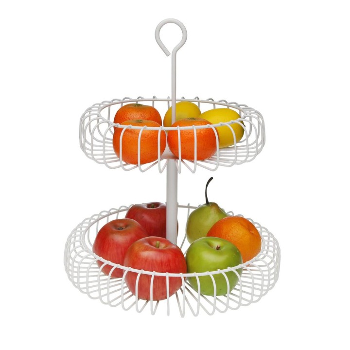 Coupe à fruits Versa Blanc Métal Acier 32 x 37 x 32 cm